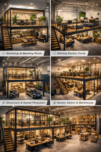 Mezzanine Ruang Kantor di Babakan Madang